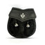 Kids Thistle Crest Black Rabbit Fur Sporran