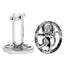 Cut Out Lion Cufflinks - Chrome Finish