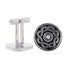 Targe Shield Pewter Cufflinks  - Chrome