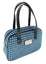 Harris Tweed Medium Eden Square Handbag in Blue Dogtooth