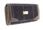 Harris Tweed Long Wallet - Dark Purple Check