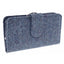 Harris Tweed Long Purse - Blue Fleck