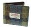 Harris Tweed Classic Gents Wallet - Light Green Check