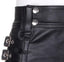Mens Black 100% Leather Kilt - Instock