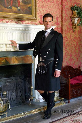 Black Isle 8 Yard Kilt, Traditionally Hand Stitched