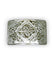 Celtic Square Belt Buckle, Chrome Finish