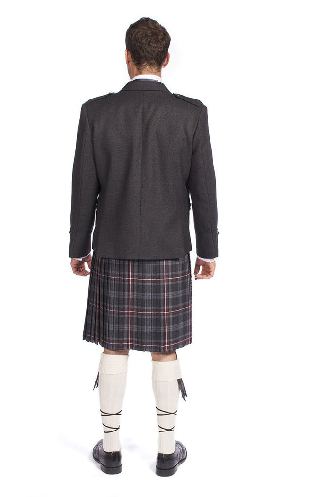 Hebridean Heather 8 Yard Kilt, Traditionally Hand Stitched
