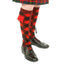 Premium Merino Wool Regimental Diced Kilt Hose Red & Black