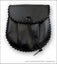 Black Leather Rob Roy Style Sporran
