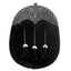 Full Dress Sporran - Polished Cantle Stag Design - Black Seal Skin