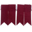 100% Polyester Kilt Flashes - Claret