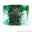 Highland Thistle, Green Enamel Belt Buckle - Chrome Finish