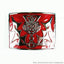 Highland Thistle, Red Ename Belt Buckle - Chrome Finish
