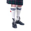 Merino Wool Saltire Ecru Kilt Hose