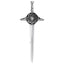 Celtic Swirl Kilt Pin - Chrome