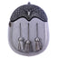 Full Dress Sporran - Matt Finish Cantle Stag Design - Light Grey Seal Skin