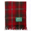 Wool Tartan Knee Rug - Dark Maple