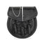 Black Leather Celtic Embossed Pin Lock Sporran