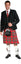 Men's Kilt, 8 Yard Mediumweight, Lochcarron Braeriach, Traditionally Hand Stitched