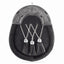 Black Calfskin Full Dress- Black Chrome Celtic Cantle
