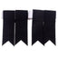 100% Polyester Kilt Flashes - Black