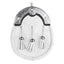 Full Dress Sporran - White Calfskin Chrome Lomond Sporran