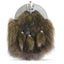 Full Dress Chrome Central Thistle Sporran - Raccoon Fur