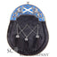 Full Dress Calfskin Blue Enamel Highland Saltire Sporran