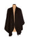 Ladies Plain Cashmere Cape in Black