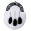 Full Dress White/Black Rabbit Celtic Knot Sporran