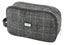 Harris Tweed Washbag - Dark Grey Check