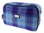 Harris Tweed Washbag - Blue/Purple Check