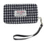Harris Tweed Phone Clutch - Black/White Dogtooth
