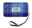 Harris Tweed Phone Clutch - Blue/Purple Check