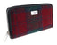 Harris Tweed Long Zip Purse - Red/Green Check