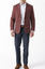 Thomas Casual Cotton Linen Jacket by Brook Taverner - Plum