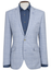 Albatross Wool Linen Fashion Fit Jacket by Brook Taverner - Blue Check