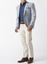 Albatross Wool Linen Fashion Fit Jacket by Brook Taverner - Blue Check