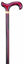 Derby Cane - Mahogany + Collar - Walking Stick