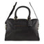 Arnicus Genuine Leather Travel Holdall with Adjustable Shoulder Strap in Black