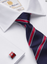 Double Cuff Cotton Shirt by Brook Taverner - White Royal Twill