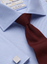 Tailored Fit Double Cuff Cotton Shirt by Brook Taverner - Blue Royal Twill