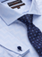 Signature Double Cuff Tailored Fit Shirt - Blue Zigzag
