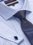 Signature Double Cuff Tailored Fit Shirt - Blue Prince of Wales Check