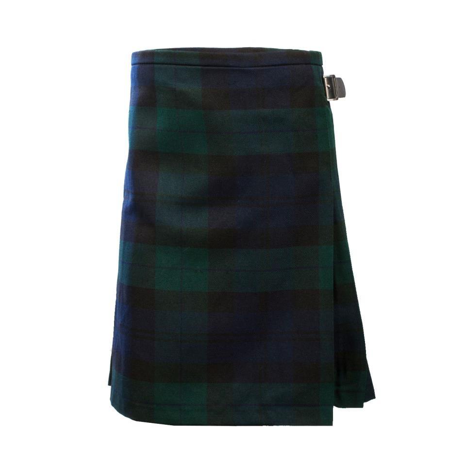 Kids Deluxe Polyviscose Kilt in Black Watch