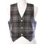 Gents Polyviscose Tartan Waistcoat - Hamilton Grey