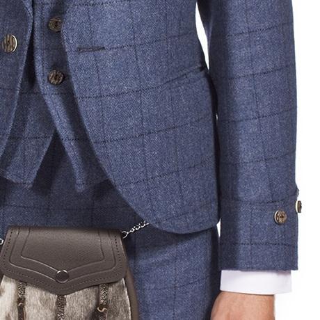 Luxury Argyle Tweed Kilt Jacket & 5 Button Waistcoat, Made to Order