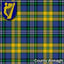 Men's Irish County Crest Tartan Kilt, 5 Yard Mediumweight, Traditionally Hand Stitched