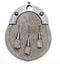 Full Dress Natural Calfskin Chrome Knot Cone Tassel Sporran