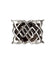 Serpent Kilt Buckle In Chrome Finish With Black Enamel